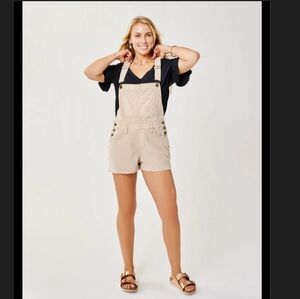 Old Navy Tan Women Jeans Overalls